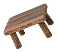 Operitacx Taburete para Niños y Adultos Multiuso de Madera Rectangular Pequeño Superficie Lisa Adecuado para Cambiar Zapatos en Casa o Pedicura