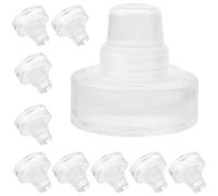 Operitacx Tapones de Vino T Tipo, 10 Unidades de Tapón de Vidrio Cierre Hermético, Sellador de Botellas para Vino y Cerveza, Multifuncional para Uso en Bares, Restaurantes y Hogar