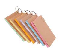 Operitacx Tarjetas de Índice con Anillo Fichas de Estudio y Educativos para Estudiantes y Oficina Organizador de Tarjetas de Estudio