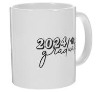 Operitacx Taza de Cerámica de Color Claro para Café con Asa, Fácil de Lavar, Adecuada para Temporada de Graduación Ocasión Especial