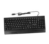 Operitacx Teclado para Juegos Compacto Teclado Numérico USB, Compatible Pc y Escritorio, Diseño Práctico para Uso Oficina y Hogar, Color Negro
