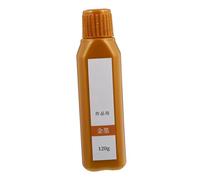 Operitacx Tinta Líquida Dorada para Pintura Tradicional China y Caligrafía, Botella de Plástico de 120g Efecto de Escritura para Manualidades y Pintura Varios estilos