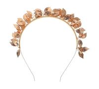 Operitacx Tocado para Boda Dorado Vintage Estilo Barroco, Diadema de Novia Hojas Artesanales, Accesorios para Cabello en Fiesta, Baile y Ceremonia Elegante