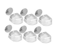 Operitacx Topes Magnéticos para Puerta 6 Piezas, Protector De Puerta De Silicona Transparente, Adhesivo Sin Taladro, Amortiguador Anticolisión para Habitaciones y Oficina