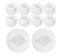 Operitacx Topes Piezas Persianas Verticales de Enrollables para Cadena y de Plástico Blanco Diseño Elegante y Fácil Instalación, Paquete de 24 Versátiles