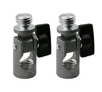 Operitacx Trípode para Nivel Infrarrojo Soporte de Trípode de Aleación de Aluminio Giratorio Ajustable para Medición Electrónica Uso Profesional Color Metálico Pack 2 Piezas