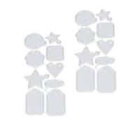 Operitacx Troquel de Corte para Etiquetas de Metal Ligero y Seguro, 2 Piezas de Hierro Plateado para Creatividad E Inteligencia en Manualidades Infantiles