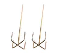 Operitacx Varilla Agitadora Hexagonal de Acero 2 Piezas para Taladro Eléctrico, Mezclador de Pintura y Mortero Portátil, Accesorio Profesional para Perforadora de Hormigón y Hormigonera