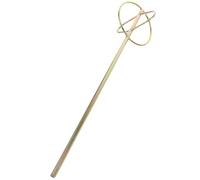 Operitacx Varilla Mezcladora Eléctrica Hexagonal para Taladro, Accesorio Metálico Resistente para Mezclar Pintura, Lodo y Cemento, Herramienta Multifuncional para Construcción Reutilizable