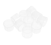 Operitacx Vasos Medidores y Diseño Portátil 10 de 15 Ml de Plástico Transparente Graduaciones Claras para Medir Líquidos en Cocina y Uso Científico Reutilizable