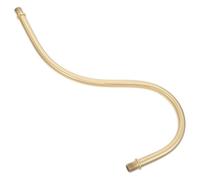 Operitacx Vástago de Lámpara Curvo M10 de Cobre Macizo, Tubo Roscado para Accesorios de Iluminación, Varilla de Extensión para Lámparas de Pared, Pieza Única para Reparación y Bricolaje,