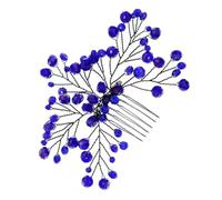 Operitacx y Fácil de Usar para Novia Circonita Azul Aleación de Zinc y Cobre, Diseño Delicado para Boda y Obsequios