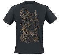 Opeth Demon of The Fall Hombre Camiseta Negro XXL 100% algodón Vorne Bedruckt, Hinten Bedruckt Regular
