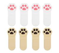 Opexicos 8 fundas para asiento de inodoro, diseño de dibujos animados, para evitar tocar el asiento del inodoro, autoadhesivo, con garra de gato, accesorios de baño