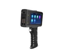 OPFVUJIKX Impresora de inyección de Tinta portátil, Impresora portátil de Mano con código Lote Variable en línea 12,7 mm, Impresora inyección Tinta térmica Inteligente(Blue Ink Set)