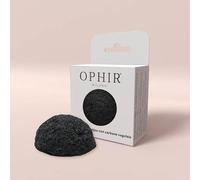 OPHIR Konjac Esponja con Carbón - Esponja facial natural - Esponja de limpieza y exfoliación facial ideal para pieles grasas y con tendencia al acné