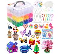 Ophy Cuentas Para Planchar | 15000 PCS 5mm Beads Juego Completo Cuentas Para Planchar, Con Caja de Almacenamiento, Plantilla, DIY Ideas de Manualidades, 3D Favores de Fiesta de Cumpleaños Para Niños