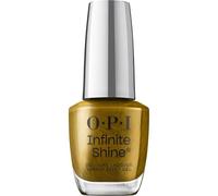 OPI Esmalte de uñas Infinite Shine - Have a Brittle Fun - Good Enough to Treat Collection - Hasta 11 días de duración y efecto gel, sin lámpara UV - Vegan & Pro-Wide Pincel - Marrón - 15 ml