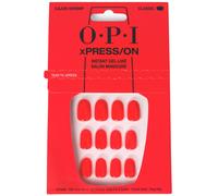OPI xPRESS/ON Press On Nails Up to 14 Days of Wear Gel-Like Salon Manicure Vegan Sustainable Packaging With Nail Glue Short Red Nails Cajun Shr