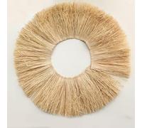 OPica Adorno de borlas de Paja de Rafia Natural, Yute, Lafite, Muebles de Hierba, Adorno de Flecos, Guirnalda de Boda, decoración de Fondo de Pared para el hogar