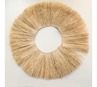 OPica Adorno de Flecos de Yute, borlas de Paja de Rafia Natural, Muebles para el hogar, decoración de Fondo de Pared, Guirnalda de Boda de Hierba Lafite DIY