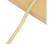 OPica Cinta para Ajuste, cordón Dorado y Plateado de 5 Yardas, Tela de Encaje Curvo, Costura, Cinta de Encaje Trenzado, artesanía de Boda, Accesorios de Ropa DIY