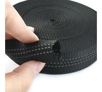 OPica Cinta Tubular de Nailon de 5/10 Metros, Banda Reflectante de Doble Capa de 25mm, Correa para Mochila, cinturón de Seguridad, Correa para Perro, Accesorios de Costura