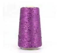 OPica Hilo Mercerizado de 50g /350m, Hilo de Lentejuelas Especial de 3mm, Manta de Lana Tejida a Mano para muñeca de Trapo DIY