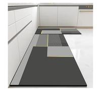 OPIGJUFD Alfombra Antideslizante para Cocina PVC Kitchen Carpet Non-Slip Oil-Proof Rug Waterproof Leather Floor Mat Modern Long Strip Carpets para Suelo Cocina(Color02,50x160cm)