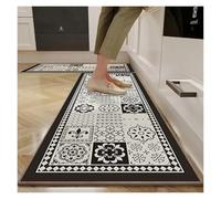 OPIGJUFD Alfombra Antideslizante para Cocina PVC Kitchen Carpet Non-Slip Oil-Proof Rug Waterproof Leather Floor Mat Modern Long Strip Carpets para Suelo Cocina(Color06,100x150cm)