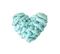 OPIGJUFD Almohada De Nudo Almohada de Nudo corazón Hecha a Mano, cojín Soporte for la Cabeza for Dormir del bebé, for terraza al Aire Libre Dormitorio(Green)