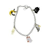OPIGJUFD Cadena para zapatos 2 cadenas divertidas de estilo punk for zapatos y botas otoño, modernas, extraíbles, hechas a mano, aleación zinc personalizadas Para emparejar