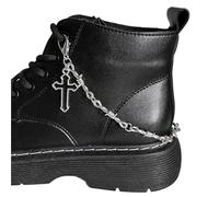 OPIGJUFD Cadena para zapatos 2 piezas de cadena for zapatos con forma cruz llama espinosa, accesorios for botas y lona, decoración, colgante, joyería fiesta moda for mujer Para emparejar
