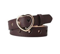 OPIGJUFD CinturóN Decorativo Europe And The United States Full Hole Belt Female Hip-hop Punk Trend Double Row Cool(JV269-coffee)