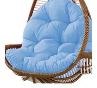 OPIGJUFD CojíN para Silla Colgante Cojín de Asiento Tipo Cesta Colgante for Columpio, Grueso, for balcón, Hamaca, Mecedora, for casa, Patio, jardín, Sala Estar JardíN(Blue)