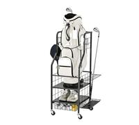 OPIGJUFD Estante para Guardar Bolsas de Golf Bolsas de Golf Accesorios for Rack de Palos Estante Almacenamiento de Bolas Garaje para Bolsas de Golf