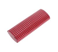 OPIGJUFD Estuche rígido para gafas Estuche Rígido For Gafas, Bolsa De Chapa Hierro, Ovalado Con Imán Leer, Hecho A Mano para viaje(Red)