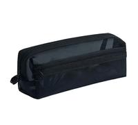 OPIGJUFD Estuches Bolsa de Malla Doble Capa for bolígrafos, Almacenamiento papelería Transparente Gran Capacidad, Organizador Multifuncional Suministros Examen con Cremallera(Color3)
