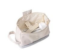 OPIGJUFD Estuches Estuche de lápices Simple Doble Capa, Bolsa Plegable, artículo papelería Gran Capacidad, Suministros for el Regreso a la Escuela, Escritorio(White)