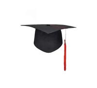 OPIGJUFD Gorro de graduación Gorra con borlas for fiesta de graduación, birrete universitario, licenciatura, maestro, médico, sombrero académico, nuevo tablero mortero negro para ceremonia