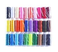 OPIGJUFD Hilos Punto De Cruz Hilo de coser colores, juego hilos bordar poliéster, costura for máquinas manuales, 30/39 Uds(Mixed30 colors)