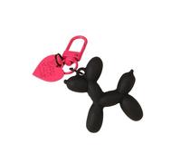 OPIGJUFD Llaveros 2 uds llavero de moda globo llaveros perro for mujer bolso colgante joyería baratija cadena coche for niña(Color 1)