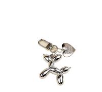 OPIGJUFD Llaveros 2 uds llavero de moda globo llaveros perro for mujer bolso colgante joyería baratija cadena coche for niña(Color 6)