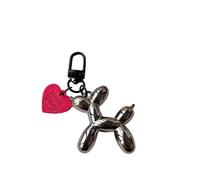 OPIGJUFD Llaveros 2 uds llavero de moda globo llaveros perro for mujer bolso colgante joyería baratija cadena coche for niña(Color 5)