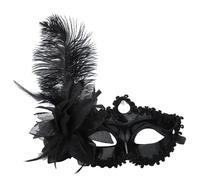 OPIGJUFD Mascarada De Plumas Máscara de plumas for mujer, máscara recortada for fiesta Halloween, baile graduación, Mardi Gras, boda, accesorios Mascarada