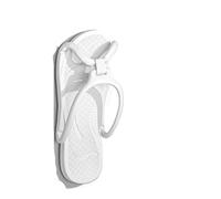 OPIGJUFD Pantuflas plegables Zapatillas de viaje plegables, chanclas unisex, Hotel, antideslizantes, baño, interior, exterior, portátiles, ligeras, cómodas Para uso turístico(WHITE,37-38)