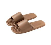 OPIGJUFD Pantuflas plegables Zapatillas de viaje plegables for mujer, portátiles, antideslizantes, for natación, hombre, negocios, Hotel, se pueden bañar Para uso turístico(Brown,38-39)