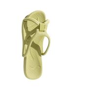OPIGJUFD Pantuflas plegables Zapatillas plegables portátiles de viaje for hombres, natación, baño, antideslizantes, suministros, mujeres frescas, ligeras Para uso turístico(Green,45-46)
