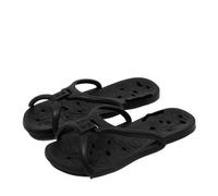 OPIGJUFD Pantuflas plegables Zapatillas plegables portátiles for mujeres que viajan y viajes de negocios Hotel turismo antideslizante pareja cómoda hogar Oes Para uso turístico(Black,43-44)