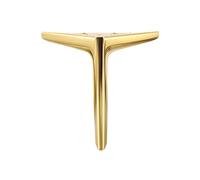 OPIGJUFD Patas para Muebles 4 unids/Set Patas de Muebles for Mueble TV, sofá, mesita Noche, pies Soporte Metal, Carga 400KG, trípode, Hardware 18-25cm(Titanium Gold 25 cm)